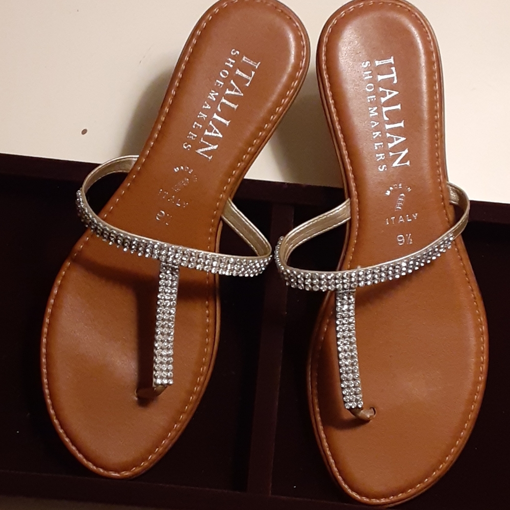 Sandals, Seqins,ITALIAN SHOEMAKERS
